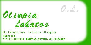 olimpia lakatos business card